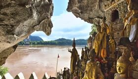 Begin your visa-prepared day with Laos’s tranquil ambiance